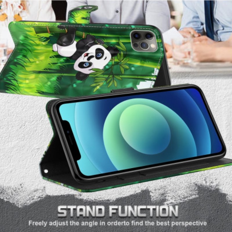 Fodral Samsung Galaxy A32 5G Light Spot Panda Och Bambu