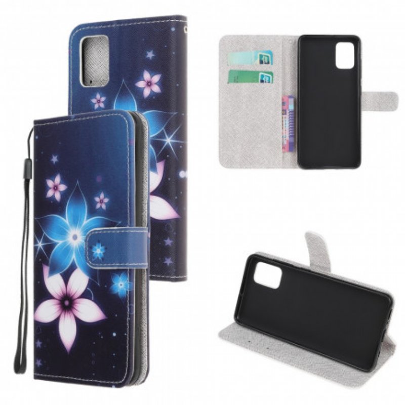 Fodral Samsung Galaxy A32 5G Med Kedjar Lunar Strap Blommor