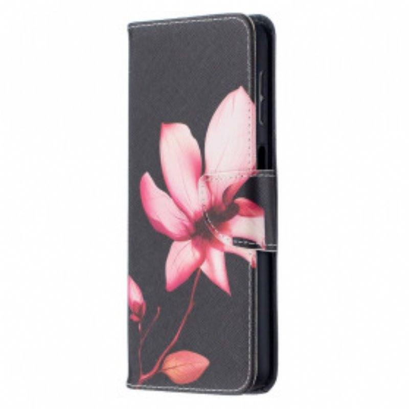 Läderfodral Samsung Galaxy A32 5G Rosa Blomma