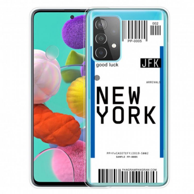 Mobilskal Samsung Galaxy A32 5G Boardingkort Till New York