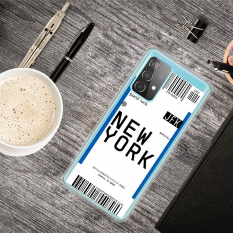 Mobilskal Samsung Galaxy A32 5G Boardingkort Till New York