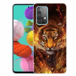 Mobilskal Samsung Galaxy A32 5G Flexibel Tiger