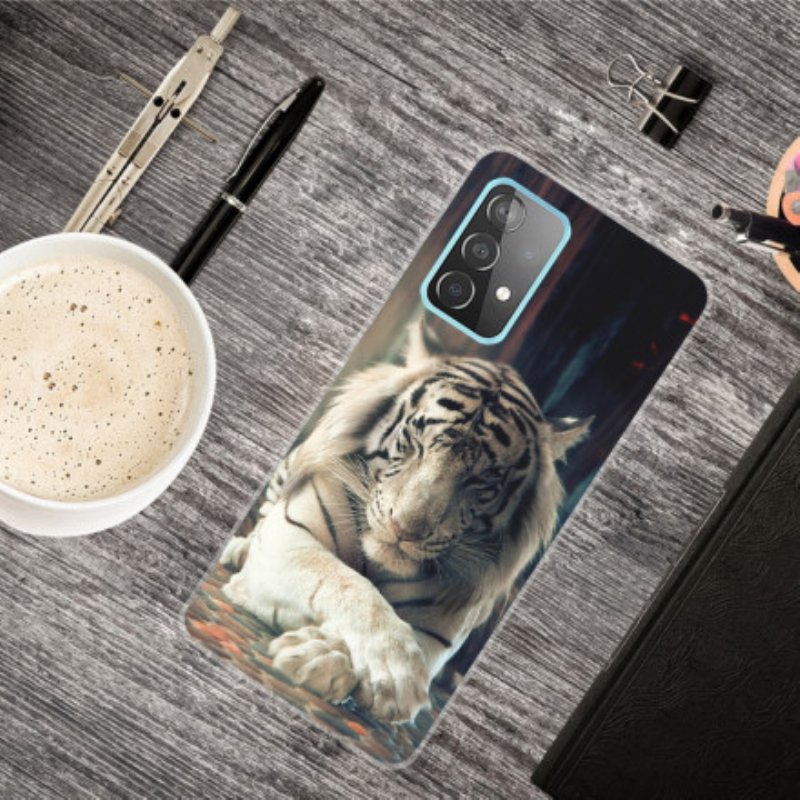 Mobilskal Samsung Galaxy A32 5G Flexibel Tiger