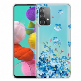 Skal Samsung Galaxy A32 5G Blå Blommor