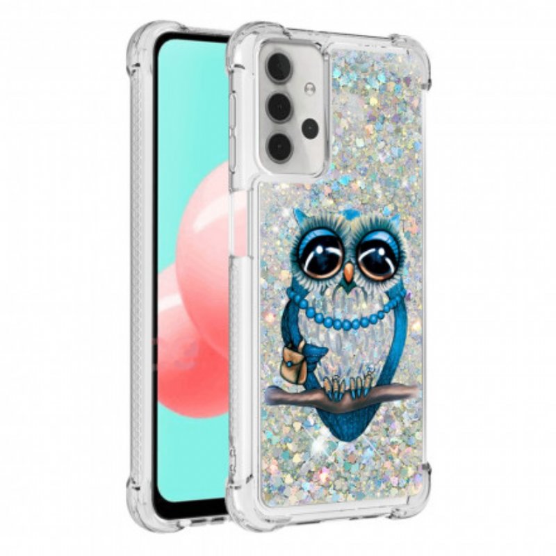 Skal Samsung Galaxy A32 5G Miss Owl Paljetter