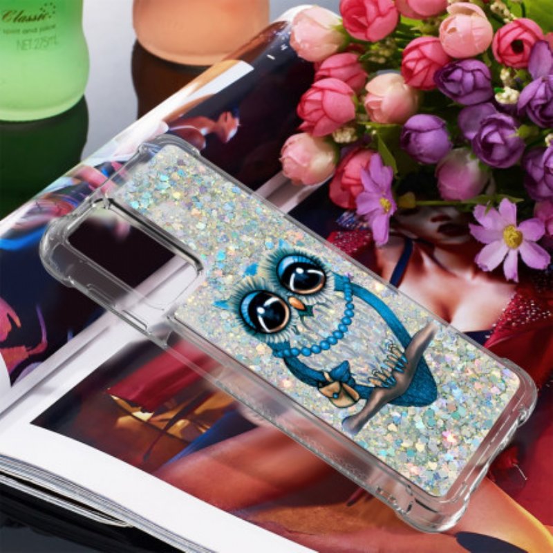 Skal Samsung Galaxy A32 5G Miss Owl Paljetter