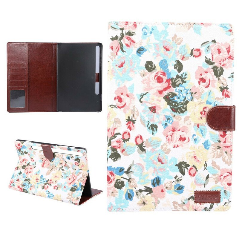 Fodral Samsung Galaxy Tab S8 / Tab S7 Liberty Blommor