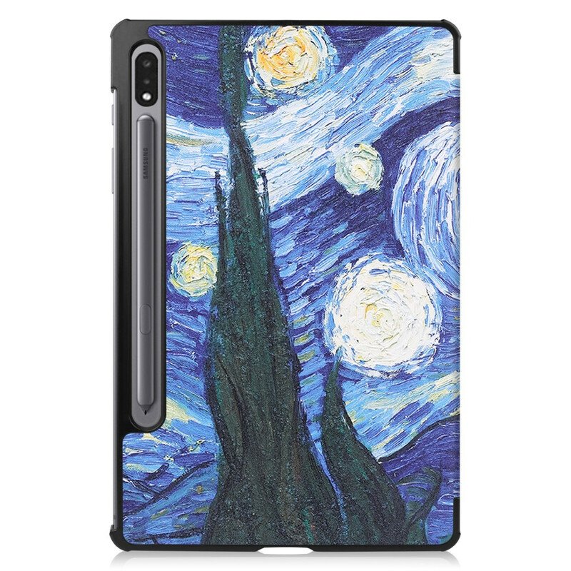 Skal Samsung Galaxy Tab S8 / Tab S7 Pennhållare För Starry Night