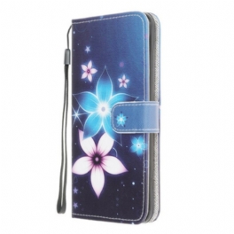 Fodral Samsung Galaxy M12 / A12 Med Kedjar Lunar Strap Blommor