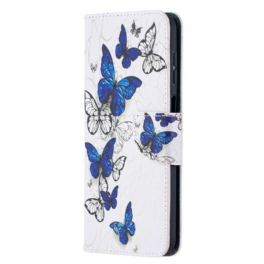 Folio-fodral Samsung Galaxy M12 / A12 Butterflies Kings