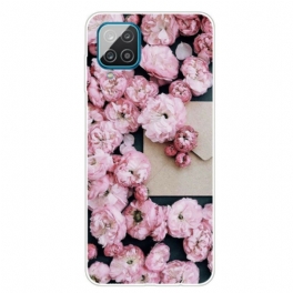 Mobilskal Samsung Galaxy M12 / A12 Intensiva Blommor