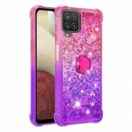 Skal Samsung Galaxy M12 / A12 Glitter Ring-bracket