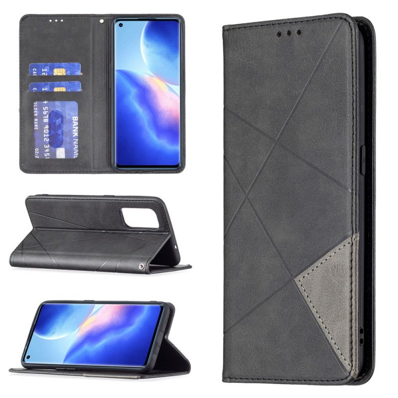 Folio-fodral Oppo Find X3 Lite Läderfodral Artist Stil