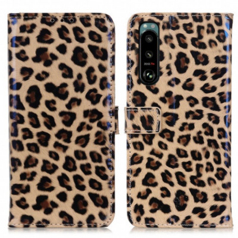 Fodral Sony Xperia 5 III Vanlig Leopard