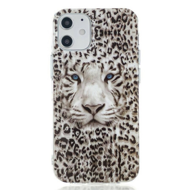 Mobilskal iPhone 12 / 12 Pro Leopard Fluorescerande