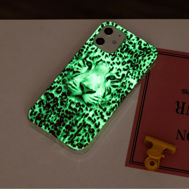 Mobilskal iPhone 12 / 12 Pro Leopard Fluorescerande