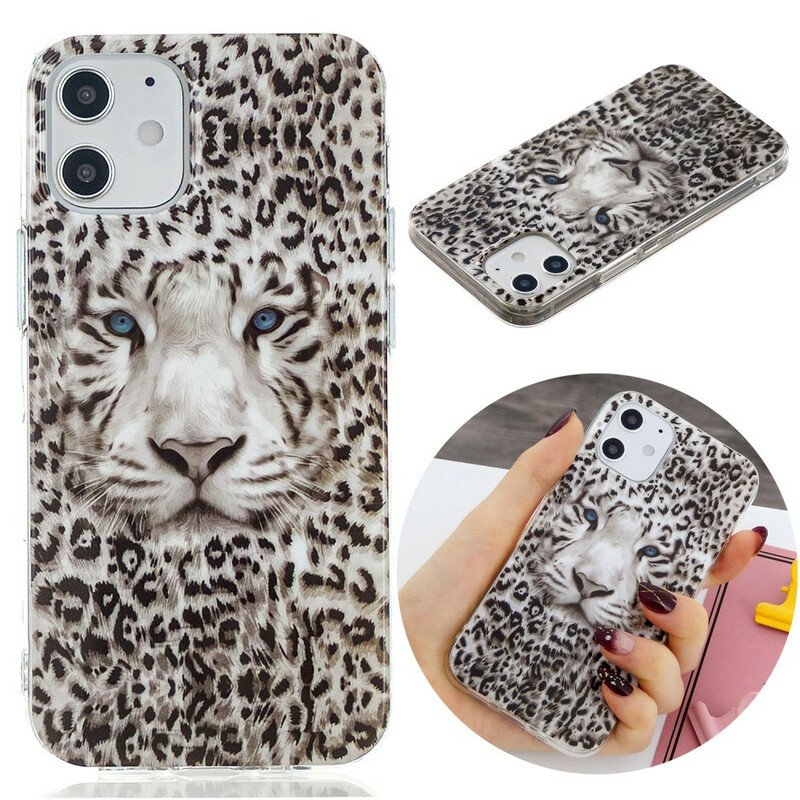 Mobilskal iPhone 12 / 12 Pro Leopard Fluorescerande