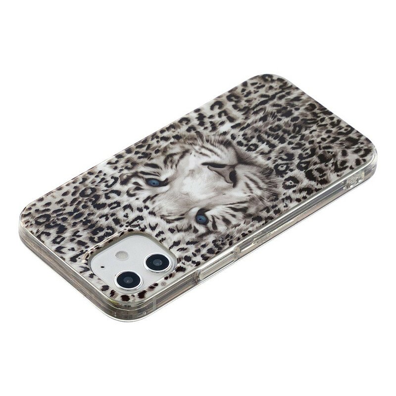 Mobilskal iPhone 12 / 12 Pro Leopard Fluorescerande