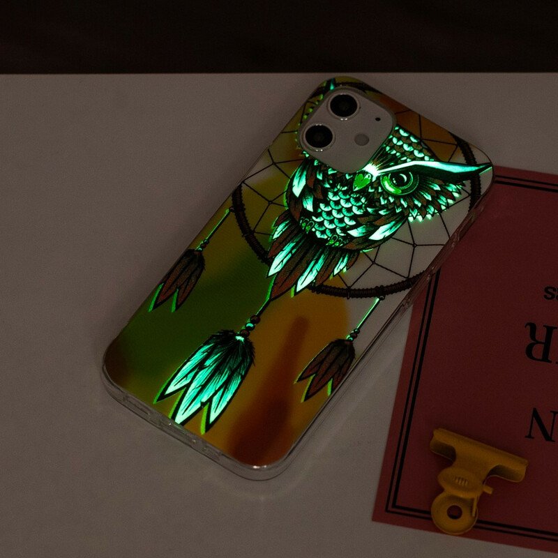 Skal iPhone 12 / 12 Pro Fluorescerande Owl Dream Catcher