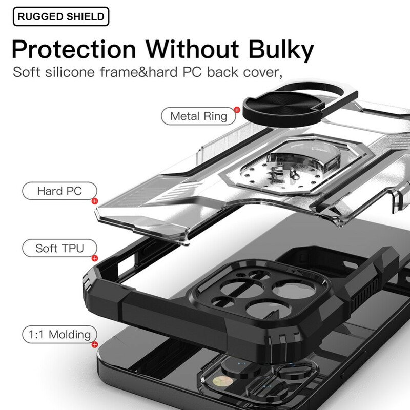 Skal iPhone 12 / 12 Pro Frostade Med Ring-support