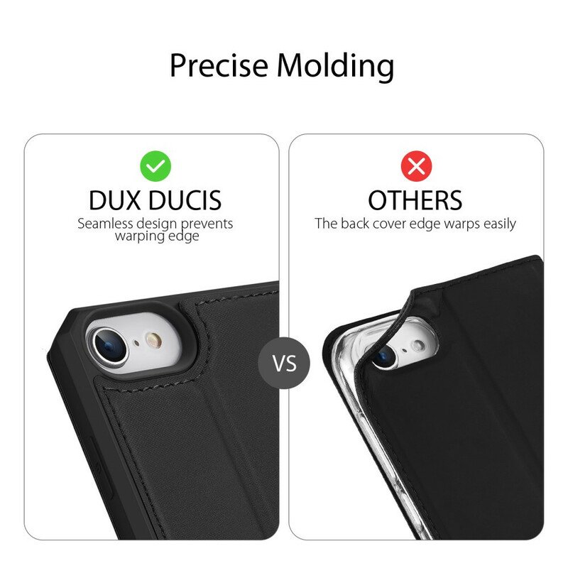 Folio-fodral iPhone SE 3 / SE 2 / 8 / 7 Läderfodral Skin X-serien Dux Ducis