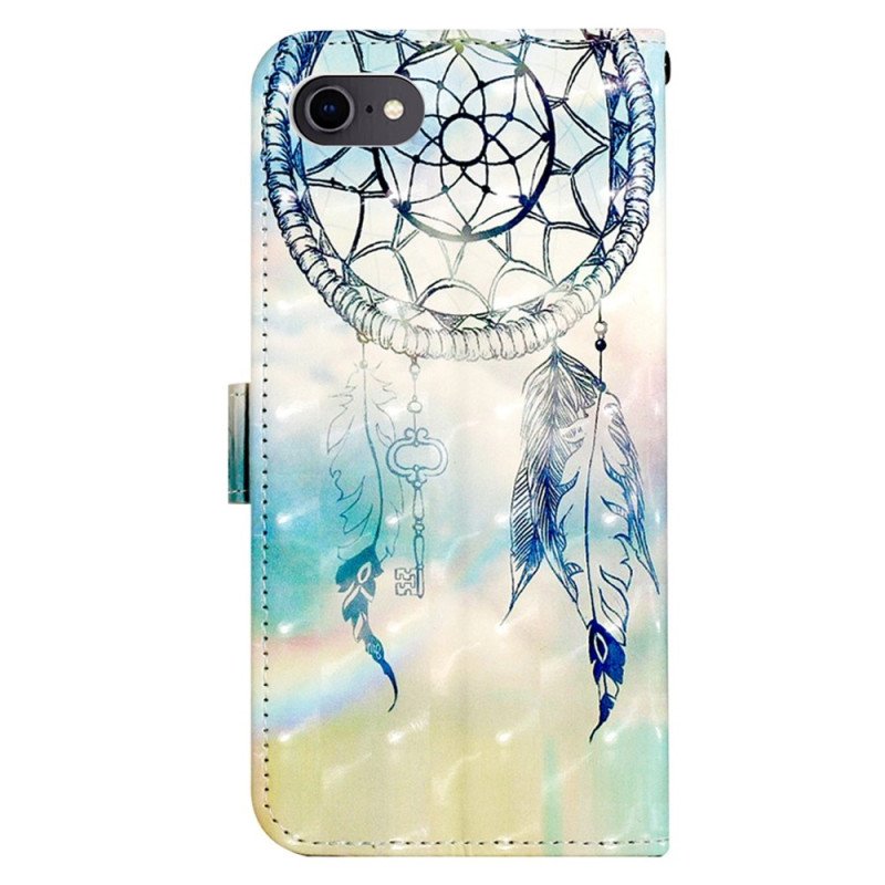 Folio-fodral iPhone SE 3 / SE 2 / 8 / 7 Med Kedjar Strap Dream Catcher