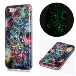 Mobilskal iPhone SE 3 / SE 2 / 8 / 7 Fluorescerande Mandala