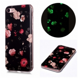 Skal iPhone SE 3 / SE 2 / 8 / 7 Fluorescerande Blommor