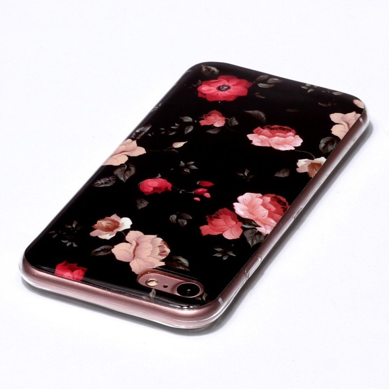 Skal iPhone SE 3 / SE 2 / 8 / 7 Fluorescerande Blommor