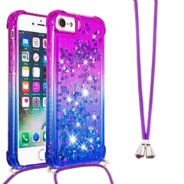 Skal iPhone SE 3 / SE 2 / 8 / 7 Med Snodd Glitter Silikonsladd