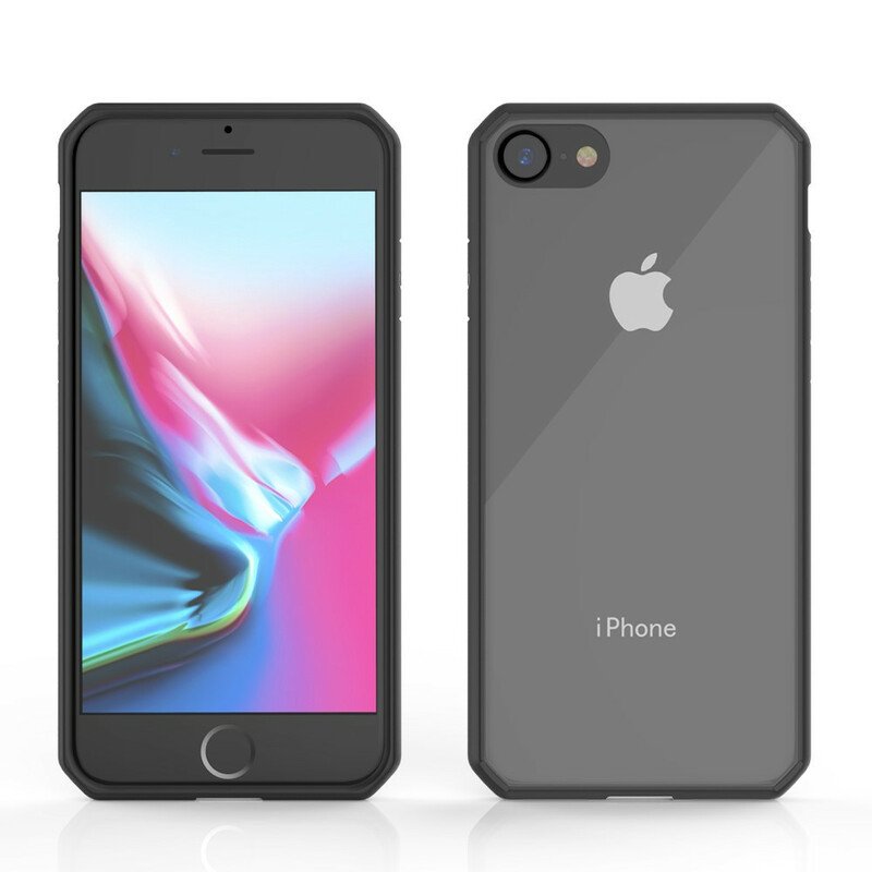 Skal iPhone SE 3 / SE 2 / 8 / 7 Transparenta Färgade Kanter