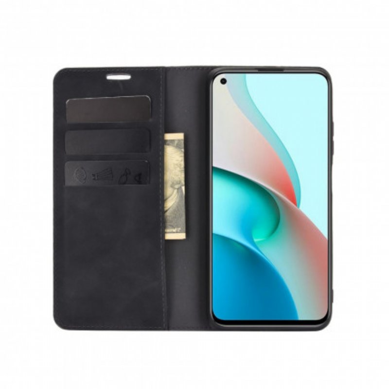 Folio-fodral Xiaomi Redmi Note 9 5G Läderfodral Hudberöring