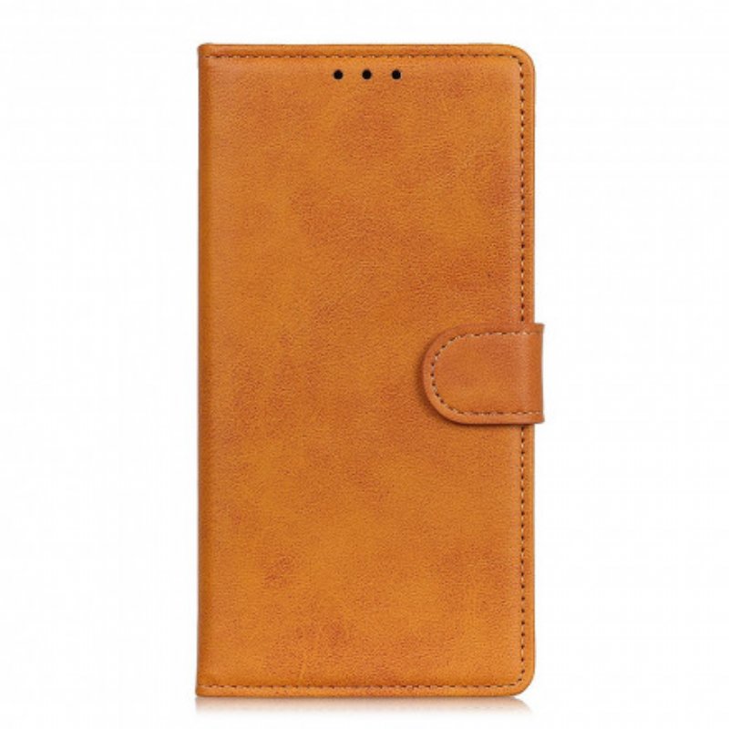 Folio-fodral Xiaomi Redmi Note 9 5G Retro Matt Lädereffekt