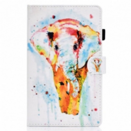 Fodral Samsung Galaxy Tab A7 (2020) Akvarell Elefant