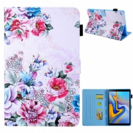 Fodral Samsung Galaxy Tab A7 (2020) Blomma Design