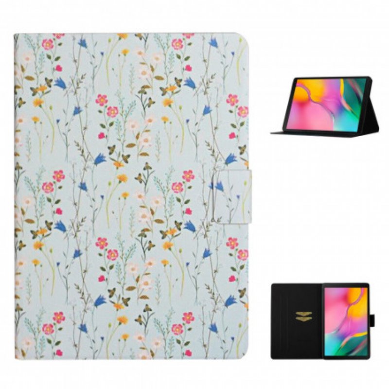 Fodral Samsung Galaxy Tab A7 (2020) Blommor Blommor Blommor