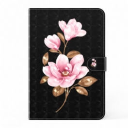 Fodral Samsung Galaxy Tab A7 (2020) Ljusfläck Rosa Blommor