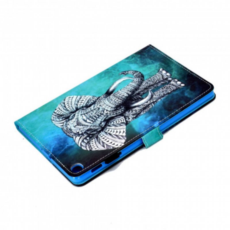 Fodral Samsung Galaxy Tab A7 (2020) Tribal Elefant