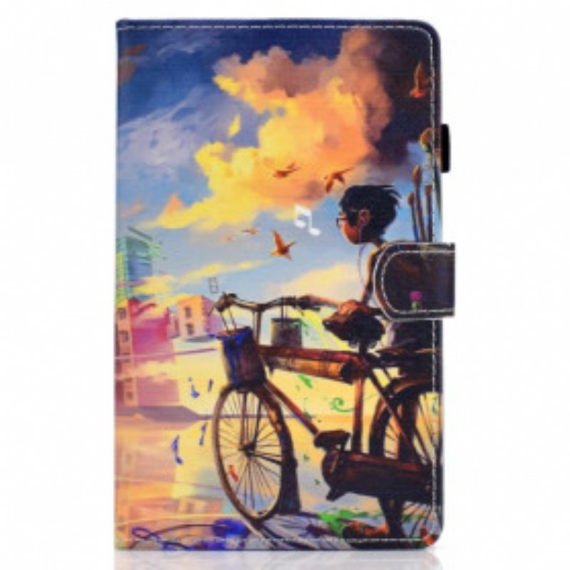 Folio-fodral Samsung Galaxy Tab A7 (2020) Cykel Konst