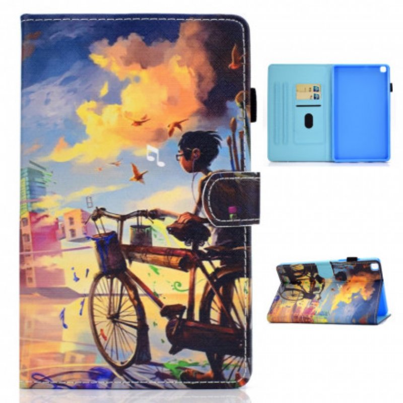 Folio-fodral Samsung Galaxy Tab A7 (2020) Cykel Konst