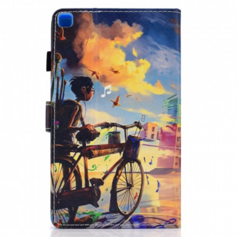 Folio-fodral Samsung Galaxy Tab A7 (2020) Cykel Konst