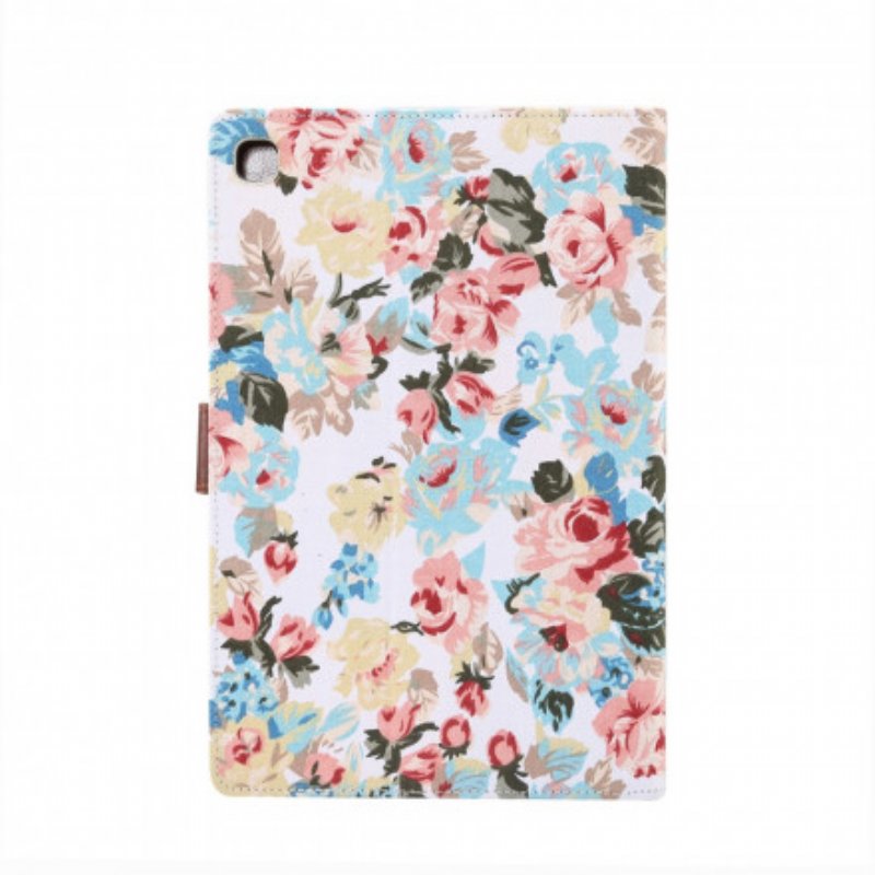 Läderfodral Samsung Galaxy Tab A7 (2020) Liberty Blommor