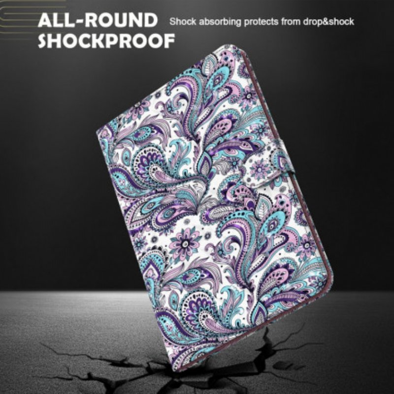 Läderfodral Samsung Galaxy Tab A7 (2020) Paisley