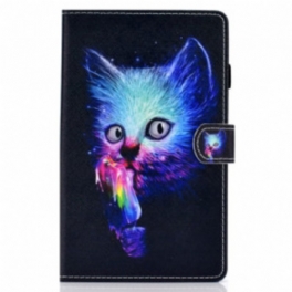 Läderfodral Samsung Galaxy Tab A7 (2020) Psyko Katt