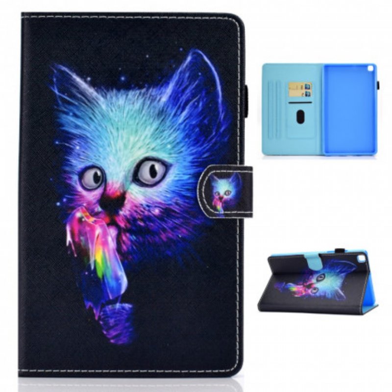 Läderfodral Samsung Galaxy Tab A7 (2020) Psyko Katt