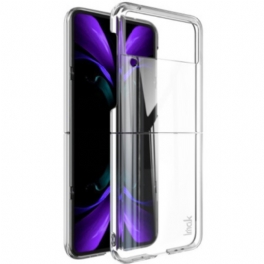 Folio-fodral Skal Samsung Galaxy Z Flip 4 Läderfodral Imak Transparent