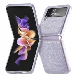 Folio-fodral Skal Samsung Galaxy Z Flip 4 Läderfodral Snake Style På Klar Silikon