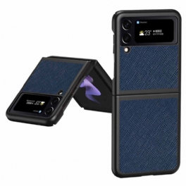 Folio-fodral Skal Samsung Galaxy Z Flip 4 Läderfodral Texturerat Läderstil