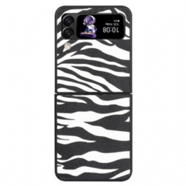 Folio-fodral Skal Samsung Galaxy Z Flip 4 Läderfodral Zebra