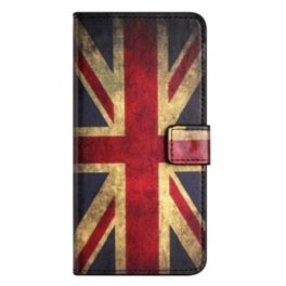 Läderskal Fodral iPhone 16 Pro Max Union Jack Flagga